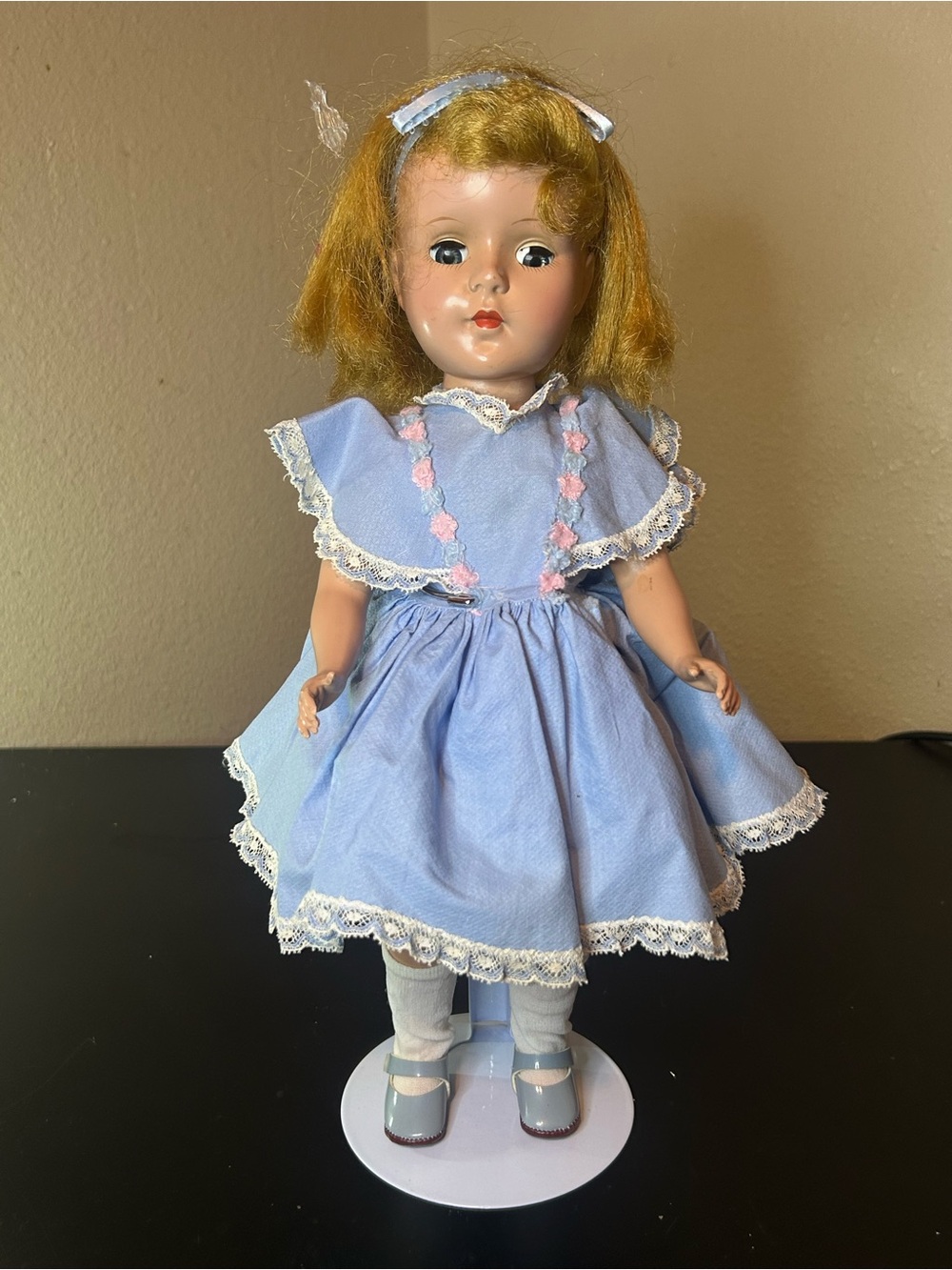 Vintage American Character Doll Sweet Sue With Blue Dress 1950s *14 Inches*